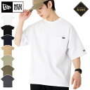 ニューエラ ペアTシャツ ニューエラ Tシャツ 半袖 NEW ERA クルーネック ONSPOTZ 別注 黒 白 ポケットTシャツ メンズ レディース ブランド 大きいサイズ オーバーサイズ おしゃれ かっこいい 人気 春 夏 秋 冬 ニューエラー 正規品 小さいサイズ ユニセックス 男女兼用 ストリート