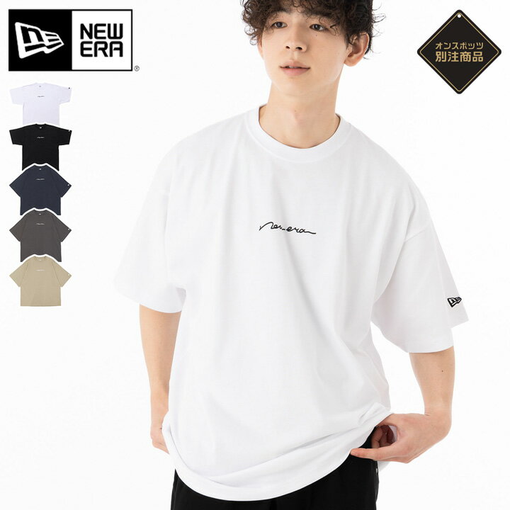 ニューエラ Tシャツ 半袖 NEW ERA クルーネック オーバーサイズ ONSPOTZ 別注 黒 白 綿 コットン メンズ レディース ブランド おしゃれ かっこいい 人気 オーバーサイズ 春 夏 秋 冬 ニューエラー 正規品 大きい 小さい サイズ ユニセックス 男女兼用 ストリート 夏用 冬用