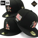 ニューエラ キャップ NEW ERA CAP 59FIFTY ベースボールキャップ メンズ レディース 帽子 NY LA MLB ニューヨーク ヤンキース ONSPOTZ 別注 黒 アメリカ国旗 ブランド おしゃれ かっこいい 人気 春 夏 秋 冬 オールシーズン ニューエラー 大きい 小さい サイズ 正規品