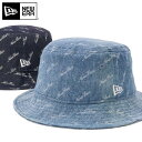 【クーポン利用で10%OFF】5月25日限定!ニューエラ バケットハット NEW ERA HAT バケハ メンズ レディース 帽子 デニム 綿 コットン ブラン...