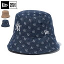 ニューエラ バケットハット NEW ERA HAT バケハ メンズ レディース 帽子 NY LA MLB ニューヨーク ヤンキース ベージュ 綿 コットン ブランド 深め おしゃれ かっこいい 人気 春 夏 秋 冬 オールシーズン ニューエラー 大きい 小さい サイズ 正規品 ユニセックス 男女兼用