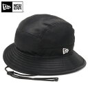 ニューエラ バケットハット NEW ERA HAT バケハ メンズ レディース 帽子 無地 シンプル ベーシック 黒 ナイロン ブランド 深め おしゃれ かっこ...