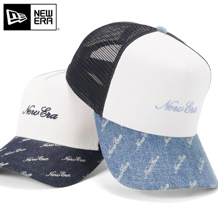 ニューエラ キャップ NEW ERA CAP 9FORTY A-Frame Trucker メッシュキャップ メンズ レディース 帽子 デニム ブランド 深め おしゃれ かっこいい 人気 春 夏 オールシーズン ニューエラー 大きい 小さい サイズ調整 正規品 ユニセックス 男女兼用 ストリート コーデ 夏用