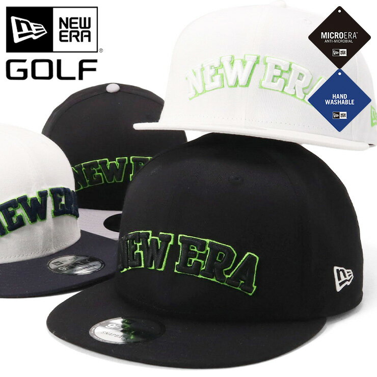 ニューエラ 帽子（メンズ） ニューエラ ゴルフ キャップ NEW ERA GOLF CAP 9FIFTY メンズ レディース 帽子 黒 白 綿 コットン ブランド 深め おしゃれ かっこいい 人気 春 夏 秋 冬 オールシーズン ニューエラー 大きい 小さい サイズ 調整 正規品 ユニセックス 男女兼用 ストリート コーデ 夏用 冬用