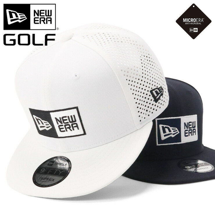 ニューエラ 帽子（メンズ） ニューエラ ゴルフ キャップ NEW ERA GOLF CAP 9FIFTY メンズ レディース 帽子 白 ブランド 深め おしゃれ かっこいい 人気 春 夏 秋 冬 オールシーズン ニューエラー 大きい 小さい サイズ 調整 正規品 ユニセックス 男女兼用 ストリート コーデ 夏用 冬用