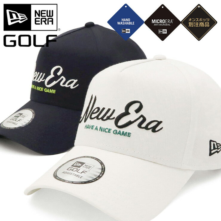 ニューエラ 帽子（メンズ） ニューエラ ゴルフ キャップ NEW ERA GOLF CAP 9FORTY A-Frame メンズ レディース 帽子 ONSPOTZ 別注 白 ブランド 深め おしゃれ かっこいい 人気 春 夏 秋 冬 オールシーズン ニューエラー 大きい 小さい サイズ 調整 正規品 ユニセックス 男女兼用 ストリート コーデ 夏用