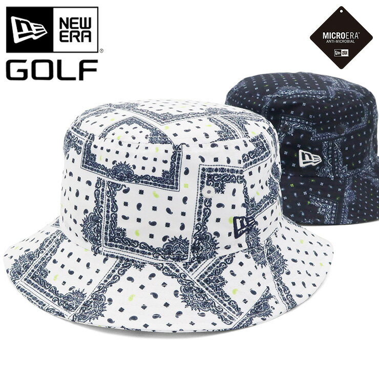 ニューエラ ゴルフ バケットハット NEW ERA GOLF HAT バケハ メンズ レディース 帽子 白 大きいサイズ ブランド 深め おしゃれ かっこいい 人気 春 夏 秋 冬 ニューエラー 正規品 ユニセックス 男女兼用 オールシーズン ストリート コーデ