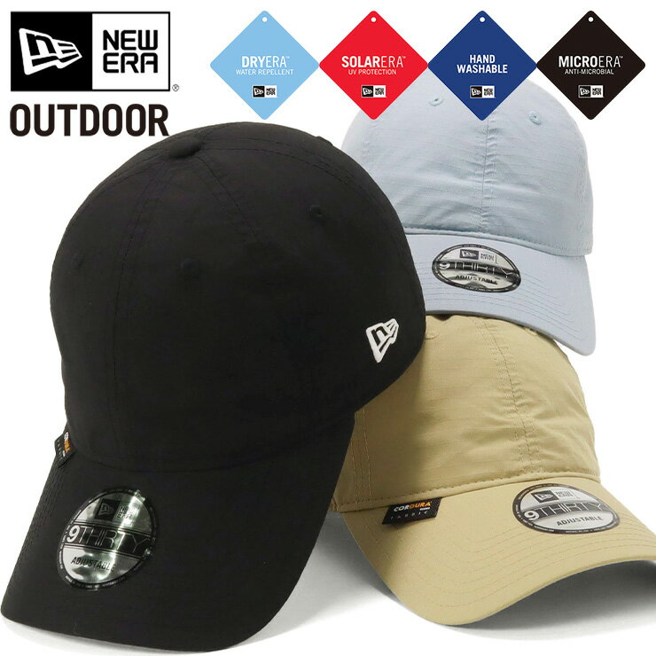 楽天ONSPOTZニューエラ アウトドア キャップ NEW ERA OUTDOOR CAP 9THIRTY ロングバイザー ローキャップ メンズ レディース 帽子 無地 シンプル ベーシック 綿 コットン ナイロン 黒 コーデュラ ブランド 深め おしゃれ かっこいい 人気 春 夏 秋 冬 オールシーズン ニューエラー 大きい