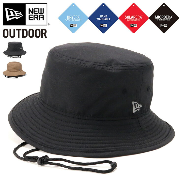 ニューエラ アウトドア アドベンチャーハット NEW ERA OUTDOOR HAT メンズ レディース 帽子 無地 シンプル ベーシック 黒 ベージュ ブランド 深め おしゃれ かっこいい 人気 春 夏 秋 冬 オールシーズン ニューエラー 大きい 小さい サイズ 正規品 ユニセックス 男女兼用