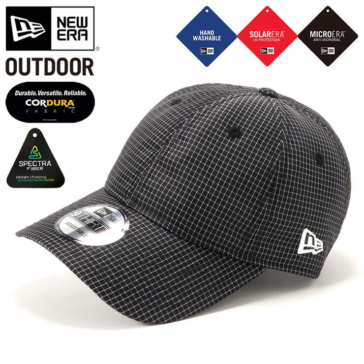 ニューエラ アウトドア キャップ NEW ERA OUTDOOR CAP 9THIRTY ローキャップ メンズ レディース 帽子 無地 シンプル ベーシック ナイロン 黒 ブランド 深め おしゃれ かっこいい 人気 春 夏 秋 冬 オールシーズン ニューエラー 大きい 小さい サイズ調整 正規品