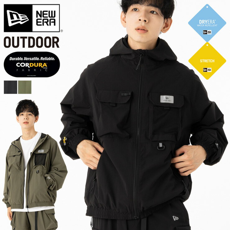 楽天ONSPOTZニューエラ アウトドア ジャケット NEW ERA OUTDOOR コラボ 吉田兄弟 グッズ ナイロン 黒 カーキ メンズ レディース ブランド おしゃれ かっこいい 人気 オーバーサイズ 季節 春 夏 秋 冬 ニューエラー 正規品 大きい 小さい サイズ ユニセックス 男女兼用 ストリート 夏用