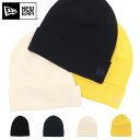 ニューエラ ニット帽 NEW ERA ニットキャップ 帽子 メンズ レディース 無地 シンプル ベーシック 黒 ベージュ 綿 コットン 人気 ブランド おしゃれ...