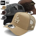 【ポイント10倍】7月18日限定!ニューエラ キャップ NEW ERA CAP 9FORTY A-Frame Trucker メッシュキャップ メンズ レディース 帽子 LA MLB ONSPOTZ 別注 ベージュ 綿 コットン ロサンゼルス ドジャース?大谷翔平 大きいサイズ ブランド 深め おしゃれ かっこいい