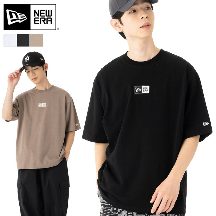 ニューエラ Tシャツ 半袖 NEW ERA クルーネック コットン 綿 黒 白 ベージュ メンズ レディース ブランド おしゃれ かっこいい 人気 オーバーサイズ 春 夏 ニューエラー 正規品 大きい 小さい ユニセックス 男女兼用 ストリート
