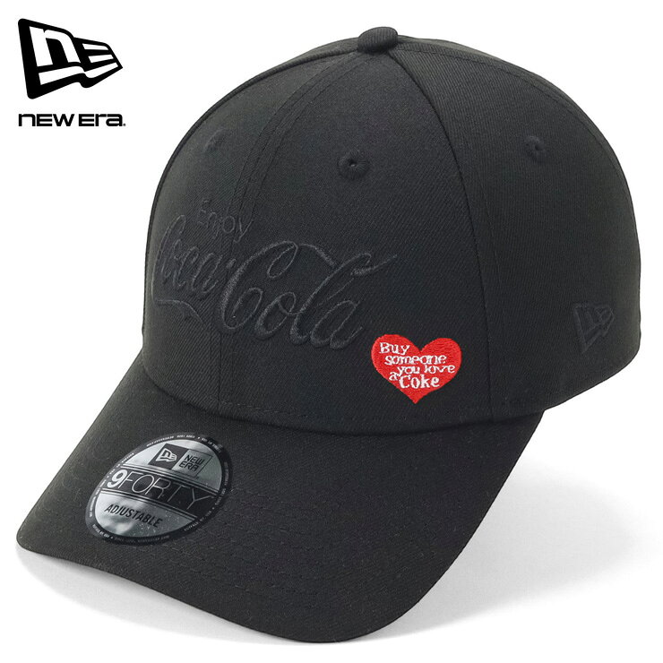 ニューエラ キャップ NEW ERA CAP 9FORTY メンズ レディース 帽子 コラボ コカコーラ グッズ 黒 ブランド 深め おしゃれ かっこいい 人気 春 夏 秋 冬 オールシーズン ニューエラー 大きい 小さい サイズ 調整 正規品 ユニセックス 男女兼用 ストリート コーデ 夏用 冬用