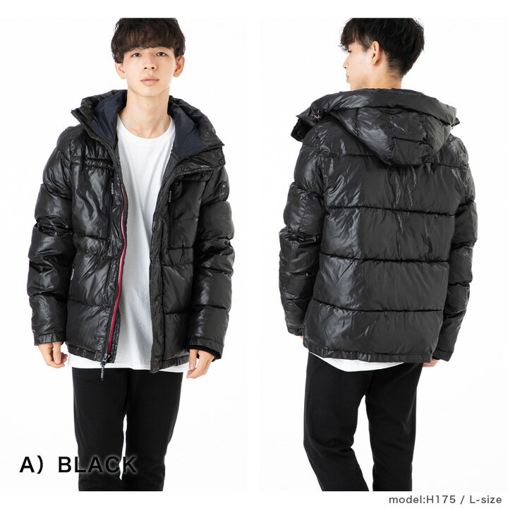 トミーヒルフィガー TOMMY HILFIGER アパレル ダウンジャケット コート NYLON QUILTED 2 POCKET PUFFER JACKET ストリート ブランド おしゃれ カジュアル 大きい オーバー ビッグ サイズ 防寒 保温 秋冬 メンズ レディース