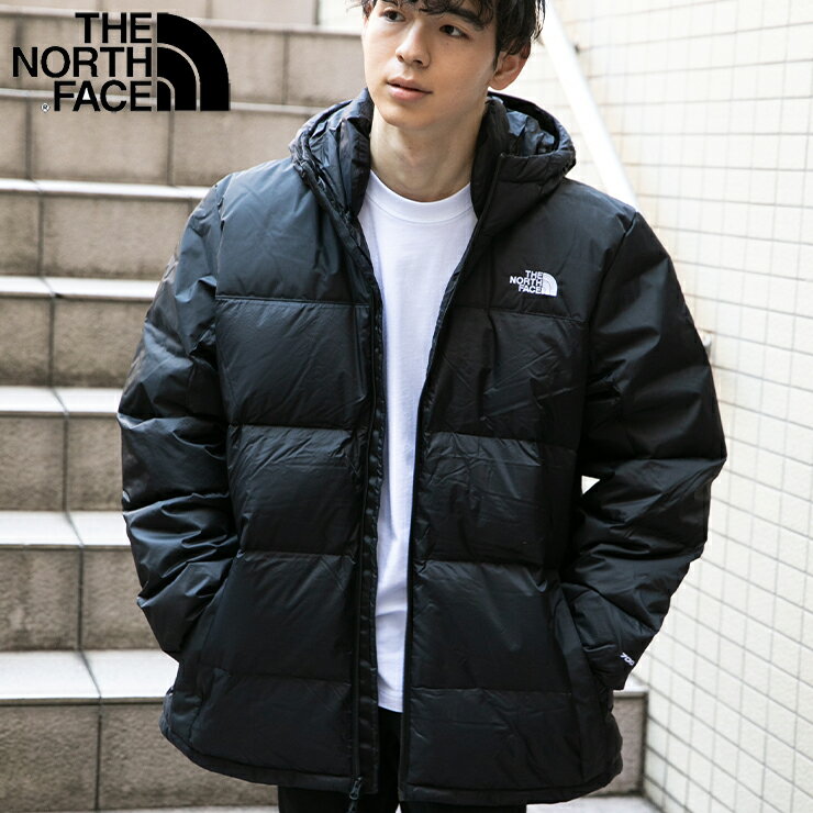 ザ ノースフェイス THE NORTH FACE ダウンジャケット パッファー アウター フード付き ナイロン 黒 防寒 保温 ブランド 大きいサイズ オーバーサイズ おしゃれ かっこいい 人気 秋 冬 小さいサイズ ユニセックス 男女兼用 ストリート コーデ