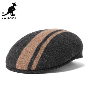 カンゴール ハンチング帽 504 コード ストライプ ブラック KANGOL