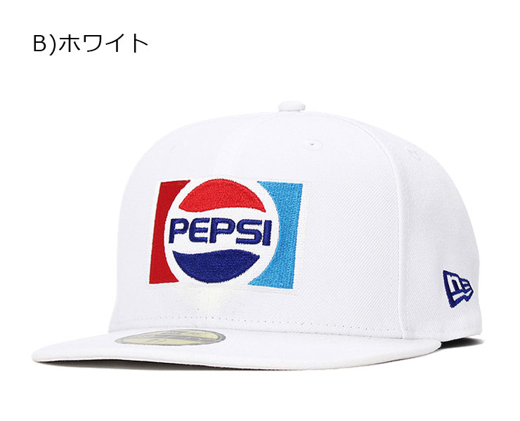 ニューエラ ペプシ コラボ キャップ 59FIFTY 1987 ロゴ ホワイト NEW ERA PEPSI