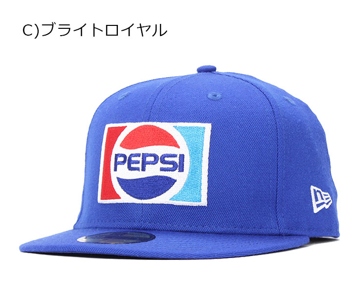 ニューエラ ペプシ コラボ キャップ 59FIFTY 1987 ロゴ ブライトロイヤル NEW ERA PEPSI