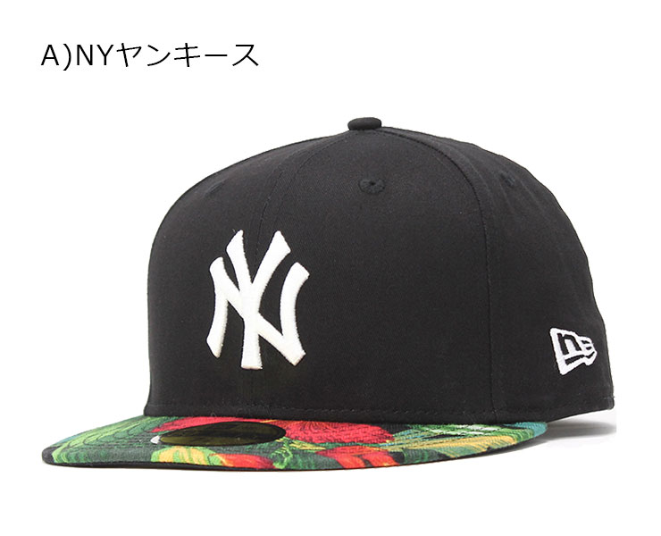 ニューエラ キャップ 59FIFTY ボタニカル MLB ニューヨークヤンキース ブラック NEW ERA