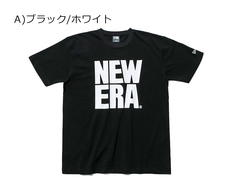 ニューエラ Tシャツ ビッグロゴ ベーシック ブラック NEW ERA