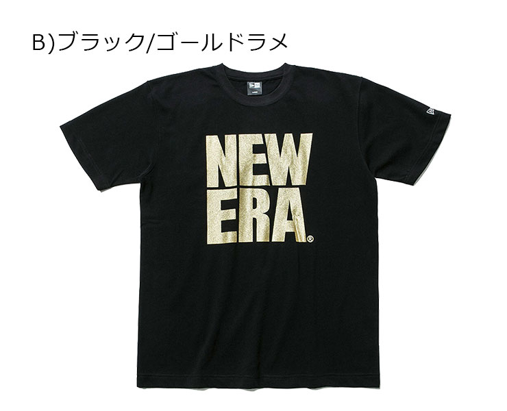 ニューエラ Tシャツ ビッグロゴ ベーシック ブラック NEW ERA