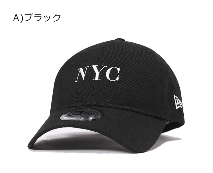 ニューエラ キャップ サイズ調整 9THIRTY BASIC FABRICS NYC ブラック NEW ERA