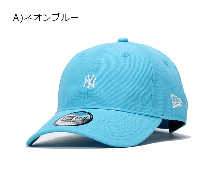 ニューエラ キャップ サイズ調整 9THIRTY ネオン MLB ニューヨークヤンキース ネオンブルー NEW ERA