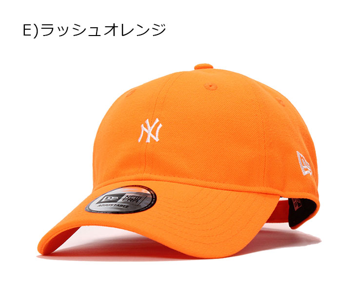 ニューエラ キャップ サイズ調整 9THIRTY ネオン MLB ニューヨークヤンキース ラッシュオレンジ NEW ERA
