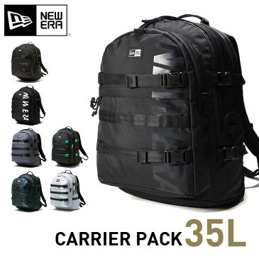 ニューエラ リュック 35Lバッグ メンズ レディース キャリアーパックバックパック CARRIER PACK || 大容量 黒リュック リュックサック アウトドア スケボー new era newera ブランド デイパック 通勤 機能性 インナーポケット ニューエラリュック