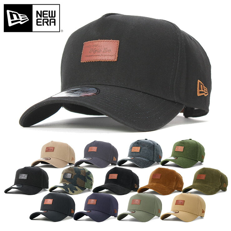 オンスポッツ別注 ニューエラ キャップ ストラップバック 9FORTY LEATHER PATCH NEW ERA ウォッシュ加工 ぼうし ローキャップ new era ブランド おしゃれ ストリート newera ニューエラキャップ メンズキャップコットン コーデュロイ