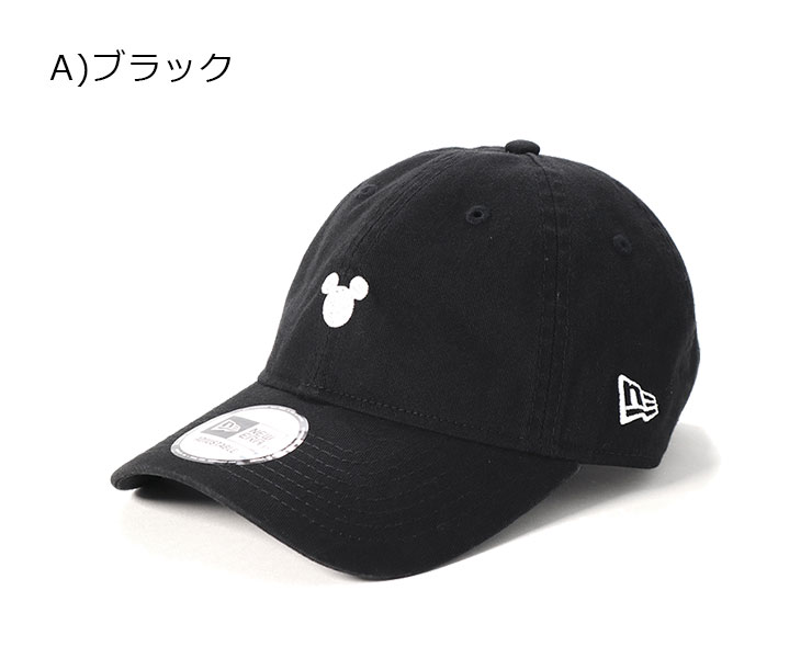 ニューエラ ディズニー コラボ キャップ サイズ調整 9THIRTY MICKEY SILHOUETTE NEW ERA DISNEY ぼうし ローキャップ ブランド おしゃれ ストリート newera ニューエラキャップ メンズキャップ レディースキャップ メンズ レディース メンズレディース帽子 ミッキー