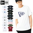 ニューエラ Tシャツ ベーシック フラッグロゴ NEW ERA ブラック ホワイト new era ブランド おしゃれ ストリート newera コットン 大きめ 大きいサイズ 半袖 黒 白 【MB】