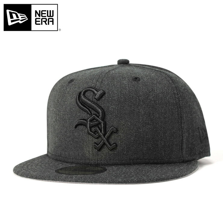 ニューエラ キャップ 59FIFTY トータルトーン MLB シカゴ ホワイトソックス ブラック NEW ERA 帽子 メンズ レディース