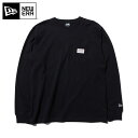 ニューエラ Tシャツ 長袖 POCKET OLD LOGO PATCH ブラック NEW ERA 長...
