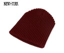 ニューヨークハット(NEW YORK HAT)ニット帽 ニットキャップ チャンキービーニー ニットキャップ バーガンディー 帽子 CHUNKY BEANIE BURGUNDY メンズ 【UN-】【MB】