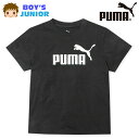 【送料無料】男児 ジュニア 本体綿100% 半袖 Tシャツ PUMA/プーマ ブランドロゴプリント 子供服 男の子 140cm 150cm 160cm td-0902b-bk【メール便対応】(4)