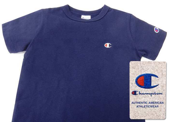 【送料無料】男児 ジュニア 本体綿100％ Champion/チャンピオン 半袖 Tシャツ ロゴ...