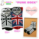 【靴下】【女児キッズ】PUNK ROCK ユニオンジャック デザインクルーソックス【15-19cm】【メール便OK】