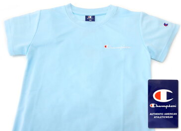 【送料無料】女児 ジュニア Champion/チャンピオン 吸汗速乾 半袖 Tシャツ 裏メッシュ ダブルドライ ドライで快適 子供服 女の子 140cm 150cm 160cm td-0105a-sx【メール便対応】