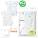 【送料無料】2枚組セット 男児 ベビー 綿100% 半袖 Tシャツ フライス 抗菌防臭 着丈長め 恐竜 宇宙 インナー 肌着 下着 男の子 90cm 95cm ...