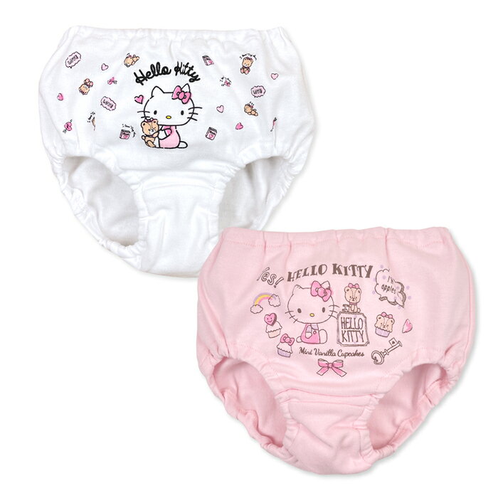 オンスタイルの【送料無料】ハローキティ ショーツ パンツ 2枚組 女児 ベビー 女の子 綿100％ 下着 インナー サンリオ ベビーショーツ 90cm 95cm iw-1512【メール便対応】｜アングル2