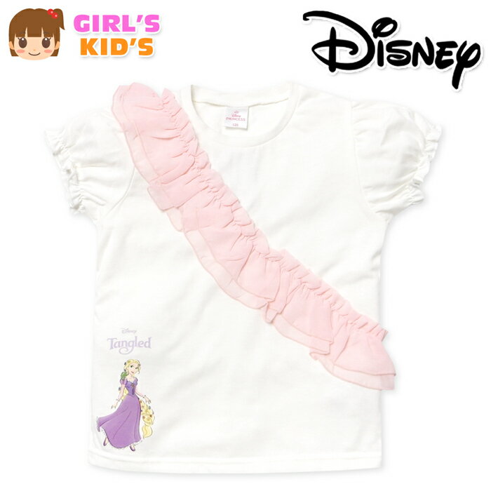 女児キッズ天竺半袖TシャツDisn...