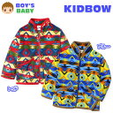 【送料無料】ベビー服 男の子 アウター フルジップ ジャケット KIDBOW フリース ノルディック柄 男児 ベビー 80cm 90cm 95cm【メール便対応】