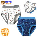 【送料無料】2枚組セット 男児 キッズ ブリーフ 前開き 本体綿100% ネームタグ スケボー柄 肌着 下着 インナー パンツ 100cm 110cm 120c...