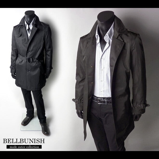 乐天商城 - 【送料無料】【BELLBUNISH】4つボタン中綿キルトボンディングシングルコート
