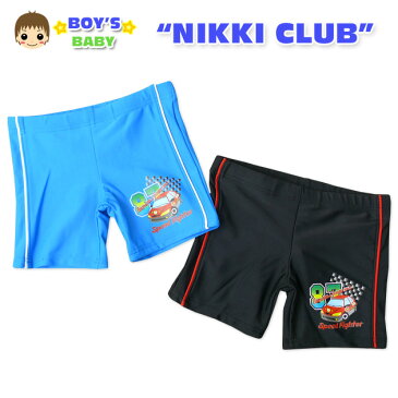 【送料無料】【男児ベビー】【水着】【NIKKI CLUB】クルマプリント シンプルデザインスイムパンツ【メール便対応】