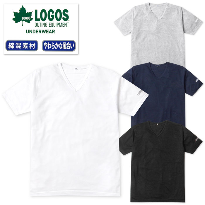 コメント LOGOS/ロゴスブランド軽量半袖Vネ ックシャツ。やわらかな風合いの綿 混素材で着心地いつでも爽やか快適 。シンプルなベーシックデザインで インナーやアンダーウェアとして幅 広く活躍します。 特長 ・LOGOS(ロゴス) ・半袖シャツ　・V首 ・綿混素材　・柔らかな風合い ・軽量/軽い　・袖ロゴプリント ・襟リブ　・アンダーウェア ・インナー　・肌着　・下着 素　材 ・ポリエステル65％ 綿35％ 対　象 ・紳士　・メンズ サイズ /サイズ/身丈/身幅/肩幅/袖丈/チェスト/ 【M】/64/45/39/21/88-96cm/ 【L】/66/47/40/22/96-104cm/ 【LL】/68/50/42/23/104-112cm/ 商品を実際に採寸した平均値です。 個体によっての若干の誤差はご了承ください。 商品番号 yg-2340_1002182771_622【G01】