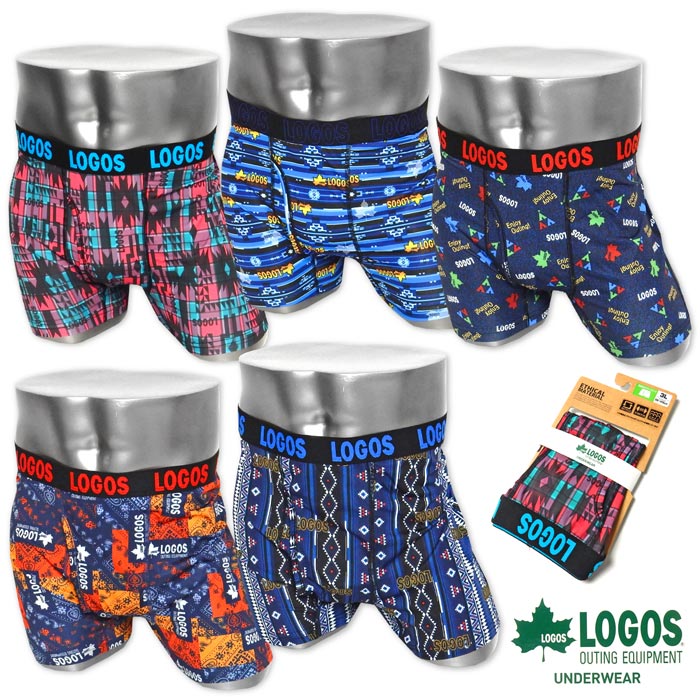 【送料無料】【大きいサイズ】紳士 メンズ LOGOS/ロゴス ボクサー ブリーフ 前開き ストレッチ ソフト..